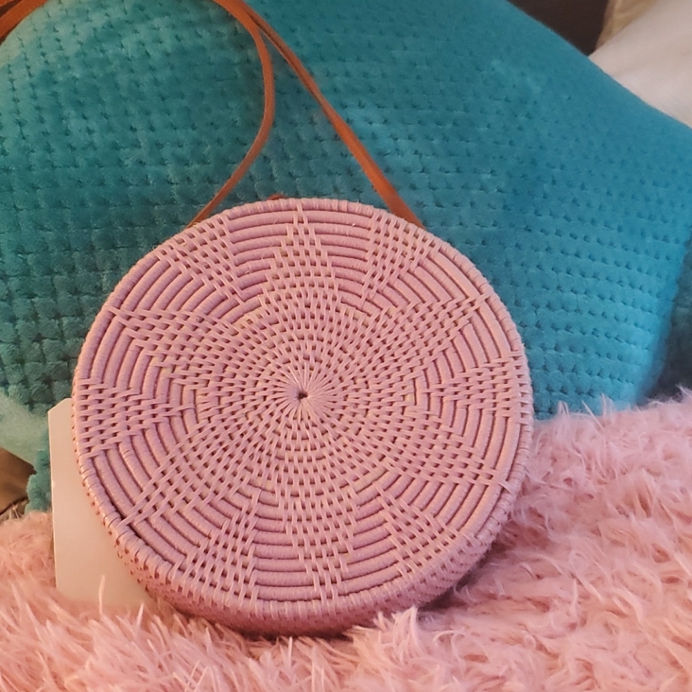 Unique Beautiful handmade pure Ata Reed crossbody